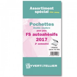 Assortiment de pochettes Auto Adhésifs 2017 FS 2ème semestre (double soudure) 