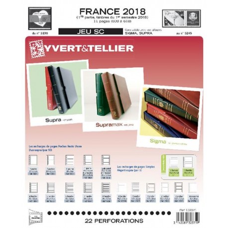 Jeu France 2018 - 1er semestre SC - YVERT ET TELLIER