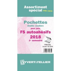 Assortiment de pochettes Auto Adhésifs 2018 FS 2ème semestre (double soudure) 