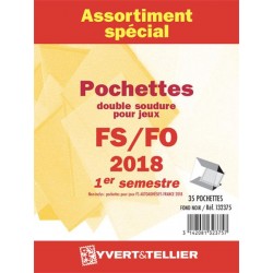 Assortiment de pochettes 2018-1er semestre (double soudure) 