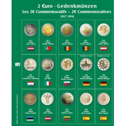 Album / Classeur numismatique pour pièces de 2 euros (4 feuilles