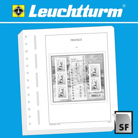 LEUCHTTURM SF-Feuilles préimprimées France Mini feuille 2018