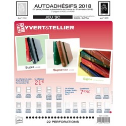 Jeu SC France 2018 Auto adhésifs 2ème semestre -YVERT ET TELLIER