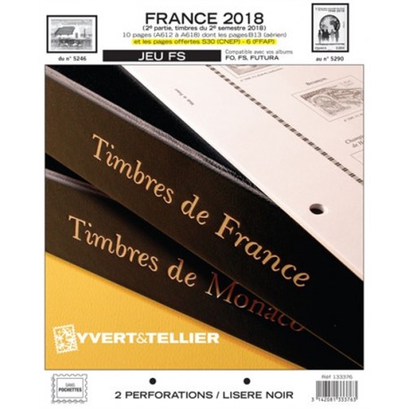 Jeu France FS 2018 2ème semestre YVERT ET TELLIER