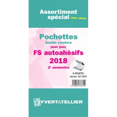 Assortiment de pochettes Auto Adhésifs 2018 FS 2ème semestre (double soudure)