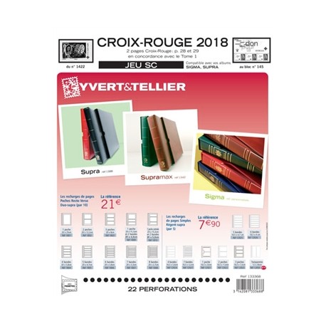 Jeu SC CROIX ROUGE 2017-2018 YVERT ET TELLIER