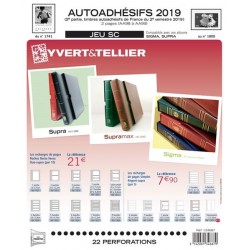 Jeu SC France 2019 Auto adhésifs 2ème semestre -YVERT ET TELLIER