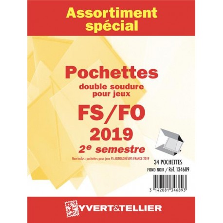 Assortiment de pochettes 2019  2ème semestre FO/FS (double soudure)