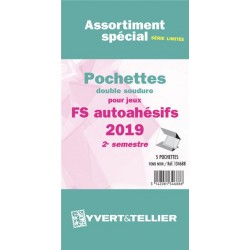 Assortiment de pochettes Auto Adhésifs 2019 FS 2ème semestre (double soudure) 