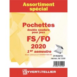 Assortiment de pochettes 2018  2ème semestre FO/FS (double soudure) 