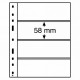 Feuilles OPTIMA transparentes 4 bandes horizontales