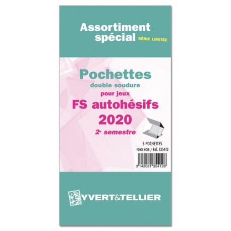 Assortiment de pochettes Auto Adhésifs 2020 FS 2ème semestre (double soudure)