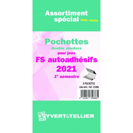 Assortiment de pochettes Auto Adhésifs 2021 FS 1er semestre (double soudure)