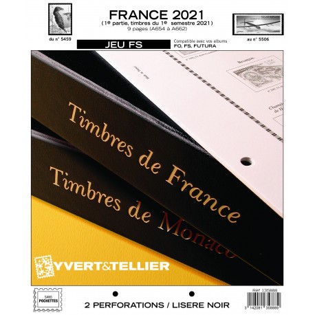 Jeu France FS 2021 1er semestre YVERT ET TELLIER