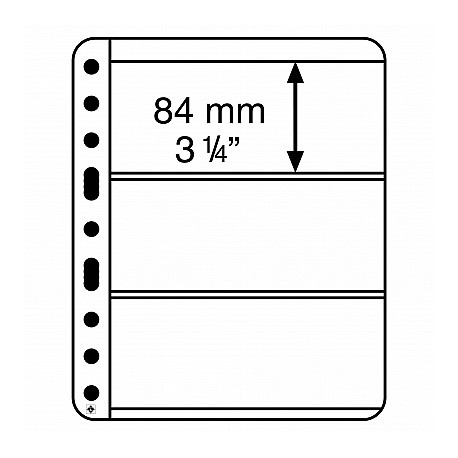 Feuilles VARIO 3 poches noires