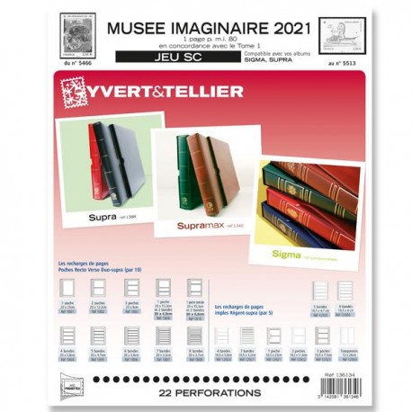 Jeu SC Musée Imaginaire 2021 YVERT ET TELLIER