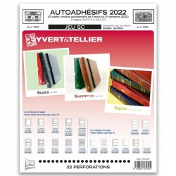 Jeu SC France 2022 Auto adhésifs 2ème semestre -YVERT ET TELLIER