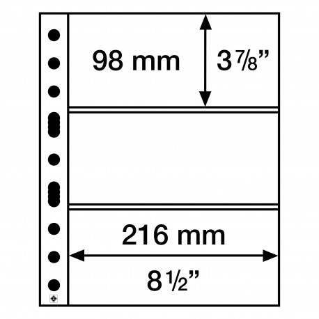 Feuilles GRANDE EASY  3 poches transparente