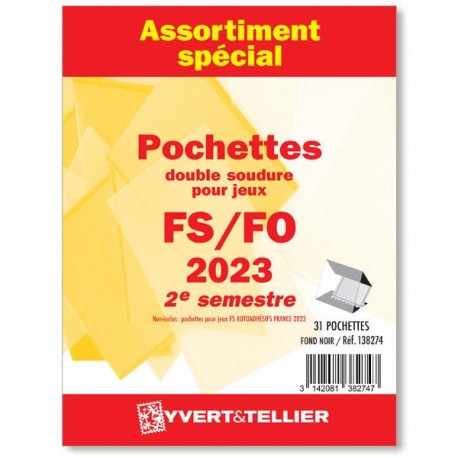 Assortiment de pochettes 2023 2ème semestre FO/FS (double soudure)