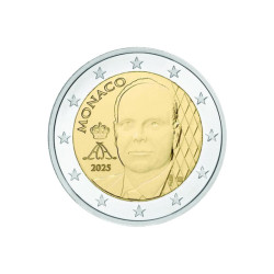Monaco 2025- 2 euro Albert Nouvelle Face