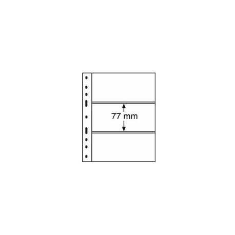 Feuilles OPTIMA 3C transparentes 3 poches