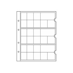 Feuilles NUMIS NH 24 et intercalaires en carton blanc