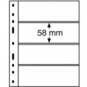 Feuilles OPTIMA 4S noires 4 bandes horizontales