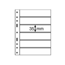 Feuilles OPTIMA noires 6 bandes horizontales