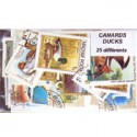 25 timbres de canards