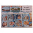 100  timbres de bateaux