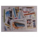 100  timbres de trains