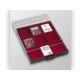 Médaillier 9 compartiments carrés pour capsules numismatiques