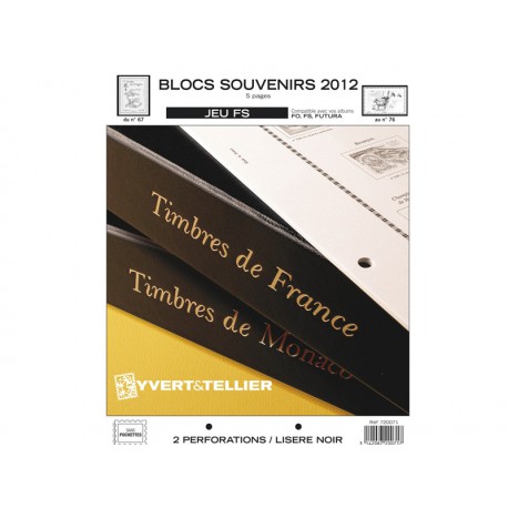 Jeu FS BLOCS SOUVENIRS 2012 YVERT ET TELLIER