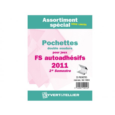 Assortiment de pochettes Auto Adhésifs 2011-2ème semestre (double soudure) 