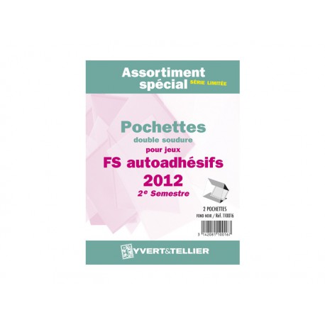 Assortiment de pochettes Auto Adhésifs 2012-2ème semestre (double soudure) 
