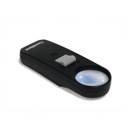 Loupe de poche x 7 avec LED 