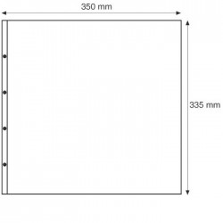 Feuilles de 1 compartiment transparent