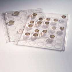 Pochettes plastique ENCAP, transparentes pour 30 pièces de 10 € sous capsules