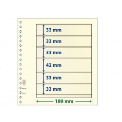 Feuilles neutres T à 6 bandes