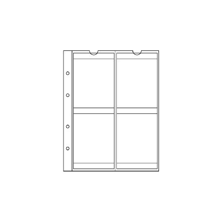 Feuilles NUMIS 66, 4 cases jusqu'à 66 mm