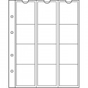 Feuilles NUMIS 44, 12 cases jusqu'à 44 mm
