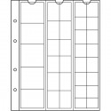 Feuilles NUMIS MIX, 33 cases pour divers diamètre