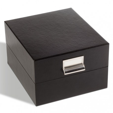 Boîte de rangement LOGIK, format intérieur 220 x 168 mm, noir