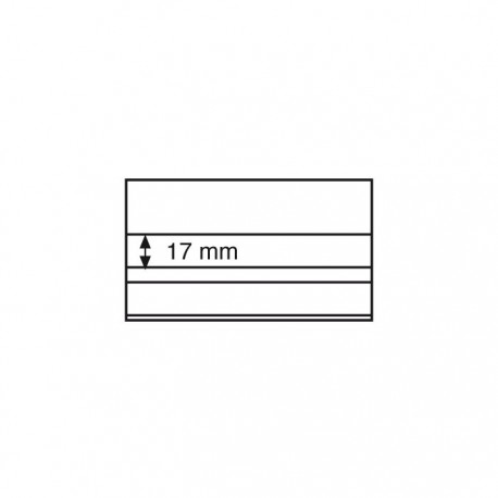 Cartes d'envoi Standard PVC 148 x 85 mm, 2 bandes 