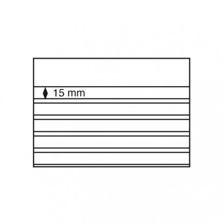 Cartes d'envoi Standard PVC 210 x 148 mm, 5 bandes sans perforations