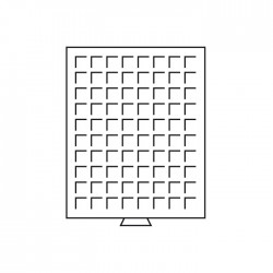 Médailler 88 cases circulaires de 21,5 mm