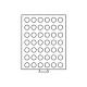 Médailler 54 cases circulaires de 27 mm