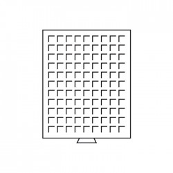 Médailler 99 cases circulaires de 18.5 mm