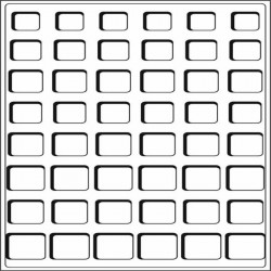 Plateaux Format L pour 77 cases de 22 mm 