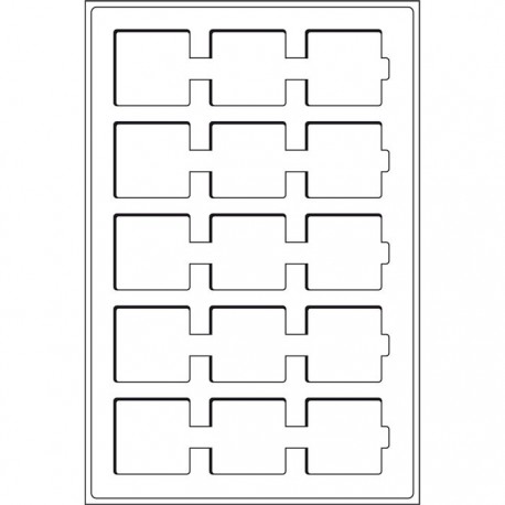 Plateaux Format L pour capsules Quadrum et étuis cartonnés bleu